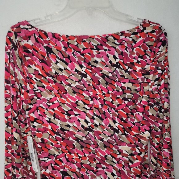 Laundry By Design Dress Womens 6 Sheath Ruched Split‎ Sleeve N2R3505SU - Picture 5 of 15